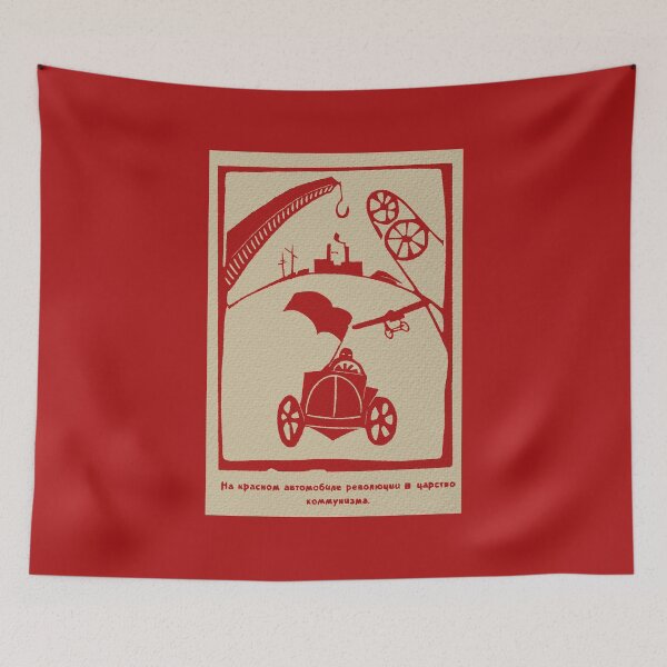 Item preview, Red Car Soviet Poster designed and sold by sirglennbo.