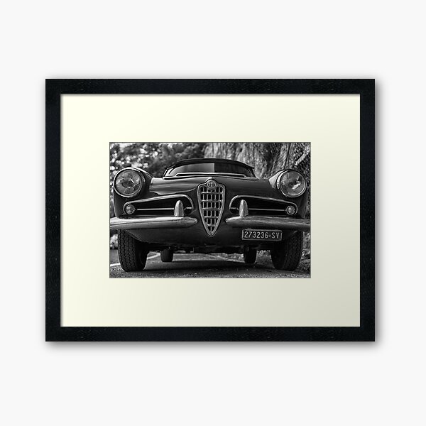 Alfa romeo spider 1963 Framed Art Print