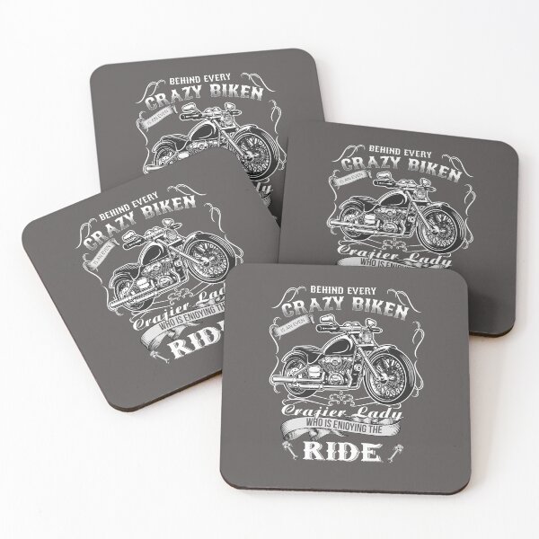 Item preview, motorcycle gift behind every crazy biker is a crazier designed and sold by anhdesing.