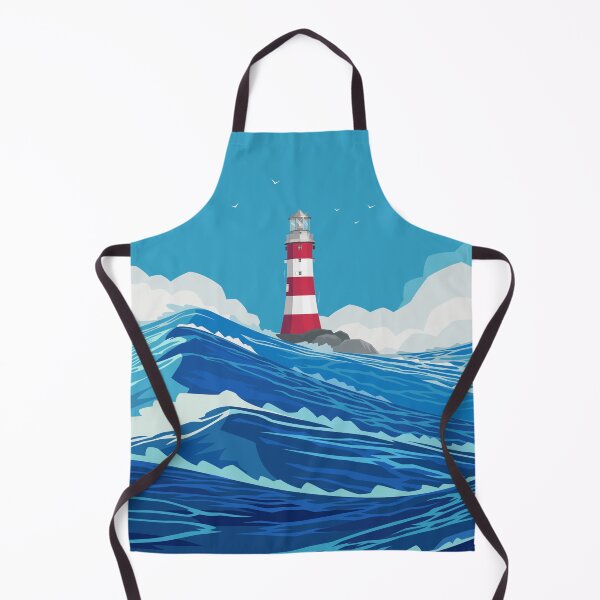 Item preview, Lighthouse Between The Ocean Landscape designed and sold by JTS STORE.
