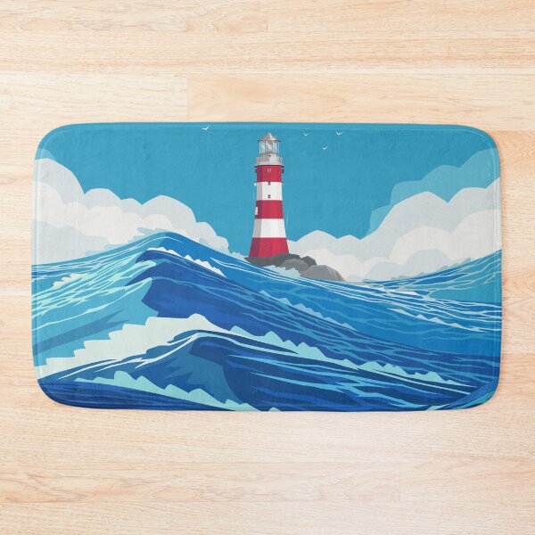 Item preview, Lighthouse Between The Ocean Landscape designed and sold by JTS STORE.
