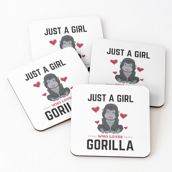 Item preview, Just A Girl Who Loves Gorilla designed and sold by momsnpops.
