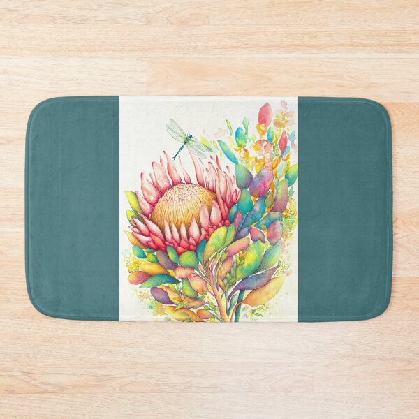 Item preview, Protea & Dragonfly (blue) designed and sold by artofealain.