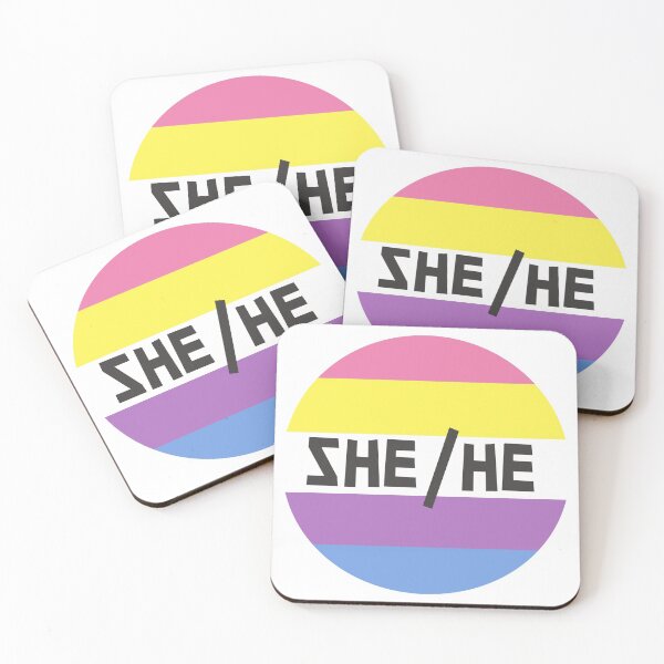 Item preview, Pronouns She/He Bigender designed and sold by  NamelessMeowMeow.