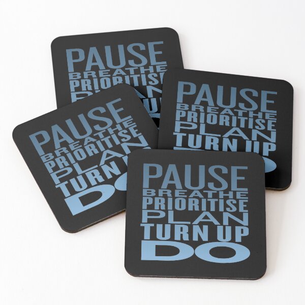 Item preview, Pause, breathe, prioritise, plan, turn up, do v.1 designed and sold by x1brett.