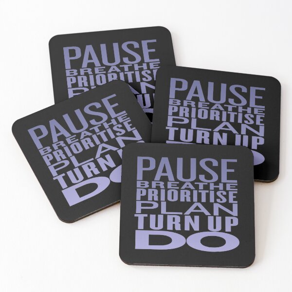 Item preview, Pause, breathe, prioritise, plan, turn up, do v.2 designed and sold by x1brett.