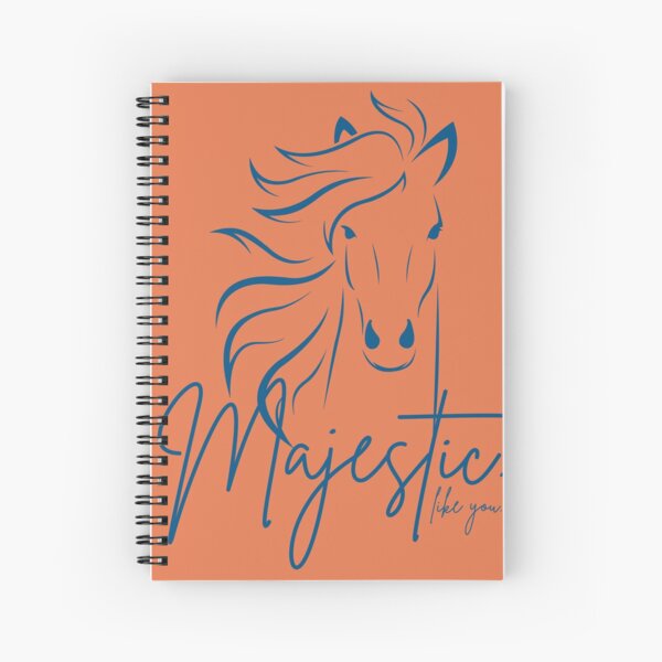 Item preview, Orange Blue "Majestic ... like you" Horse  designed and sold by Dream Big! by E. H..