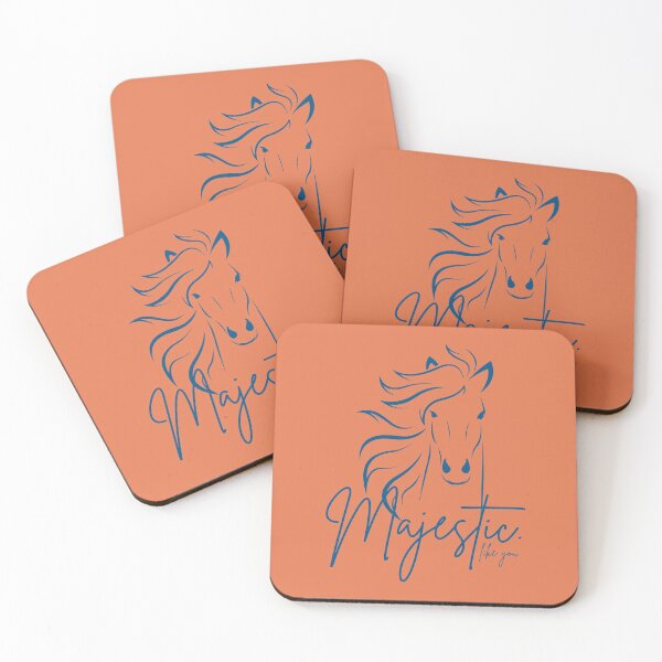 Item preview, Orange Blue "Majestic ... like you" Horse  designed and sold by Dream Big! by E. H..
