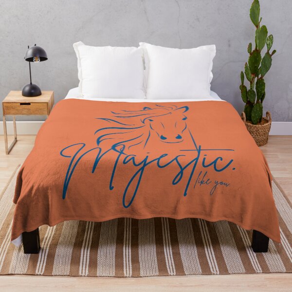 Item preview, Orange Blue "Majestic ... like you" Horse  designed and sold by Dream Big! by E. H..