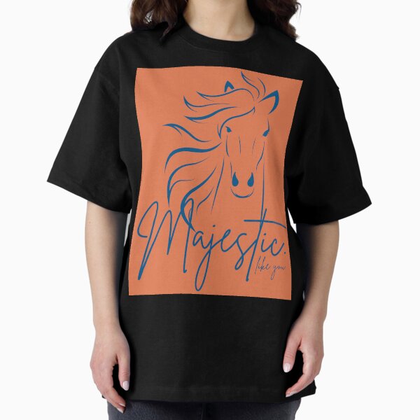 Item preview, Orange Blue "Majestic ... like you" Horse  designed and sold by Dream Big! by E. H..