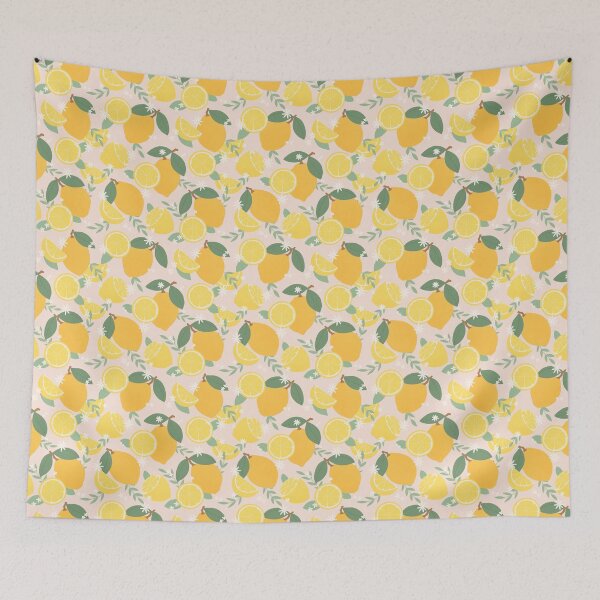Item preview, Fresh Lemons on Light Pink designed and sold by SoulDesignsCo.