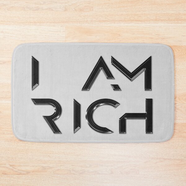 Item preview, I AM RICH / SILVER EDITION (expensive product on Redbubble) designed and sold by Starkew.