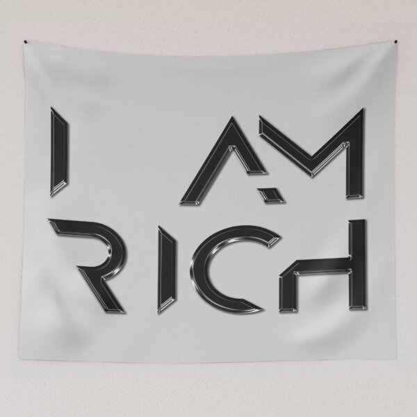 Item preview, I AM RICH / SILVER EDITION (expensive product on Redbubble) designed and sold by Starkew.