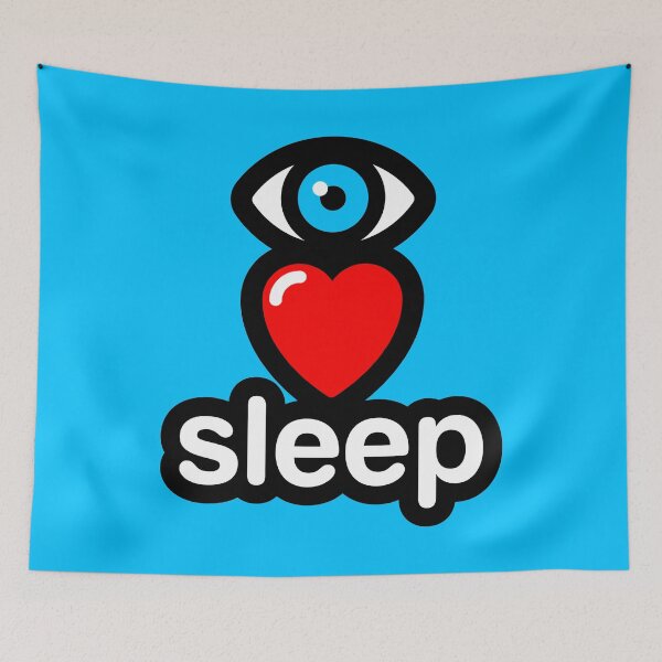 Item preview, i love sleep (blue - vertical) designed and sold by MisterSquid.