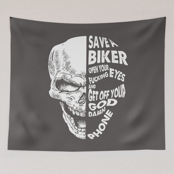 Item preview, save a biker open your fucking eyes & get off the damn phone designed and sold by anhdesing.