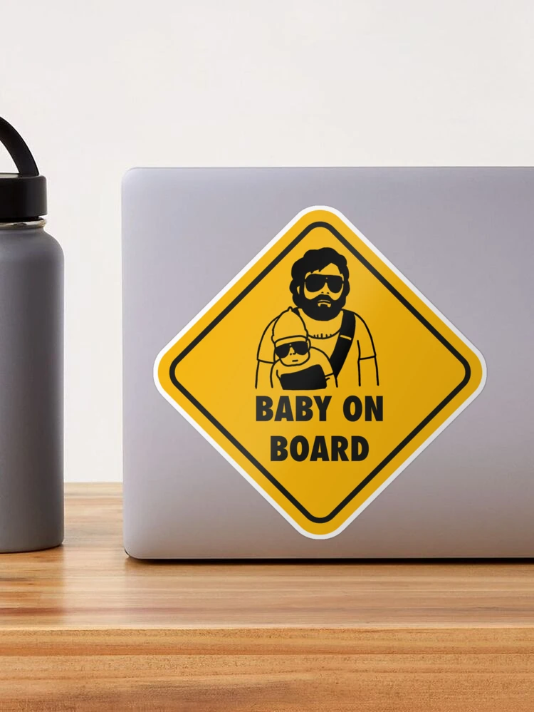 Baby on board (Carlos from the Hangover)  Sticker for Sale by chillstudio