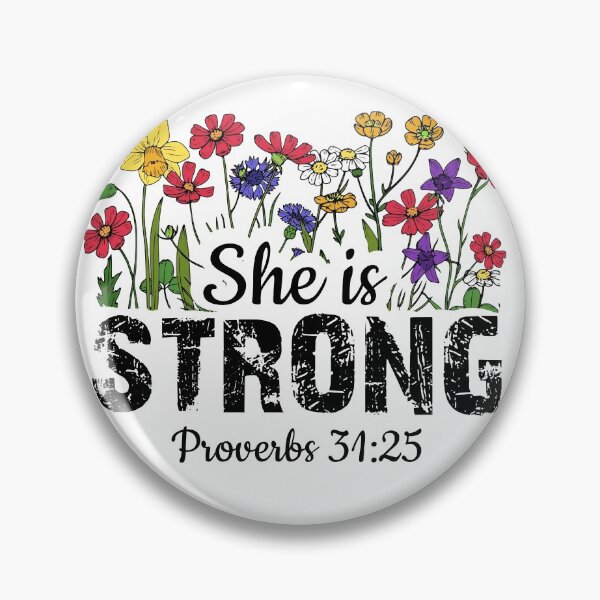 Item preview, She is strong proverbs 31:25 designed and sold by Risala.
