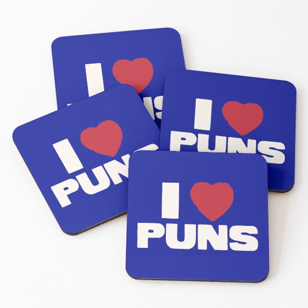 Item preview, I heart puns, I love puns designed and sold by MartinRivas.