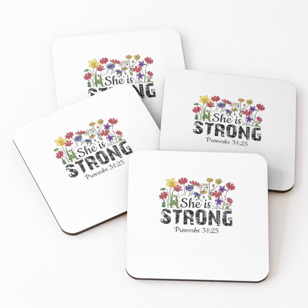 Item preview, She is strong proverbs 31:25 designed and sold by Risala.