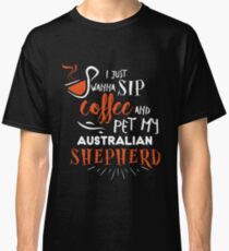 Quirky Australian Shepherd Design Classic T-Shirt