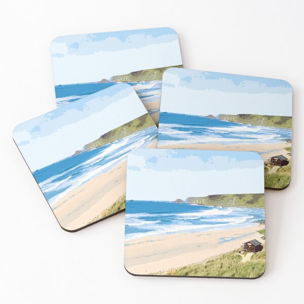 Item preview, Sennen Cove Summer Cornwall art gift designed and sold by BarbaraGlebska.