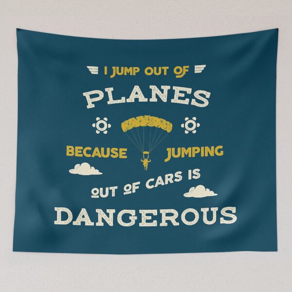 Item preview, Funny Skydiving And Parachute I Jump Out of Planes Saying designed and sold by wingstar.