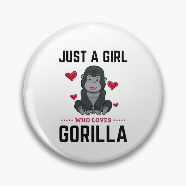 Artikelvorschau, Nur ein Mädchen, das Gorilla liebt entworfen und verkauft von momsnpops.