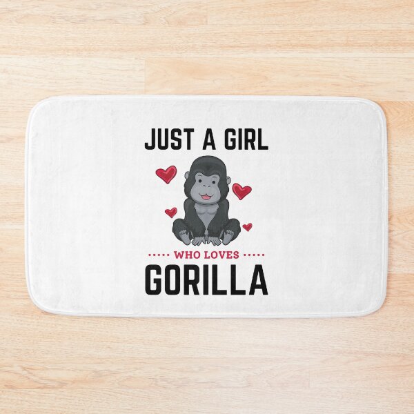 Item preview, Just A Girl Who Loves Gorilla designed and sold by momsnpops.