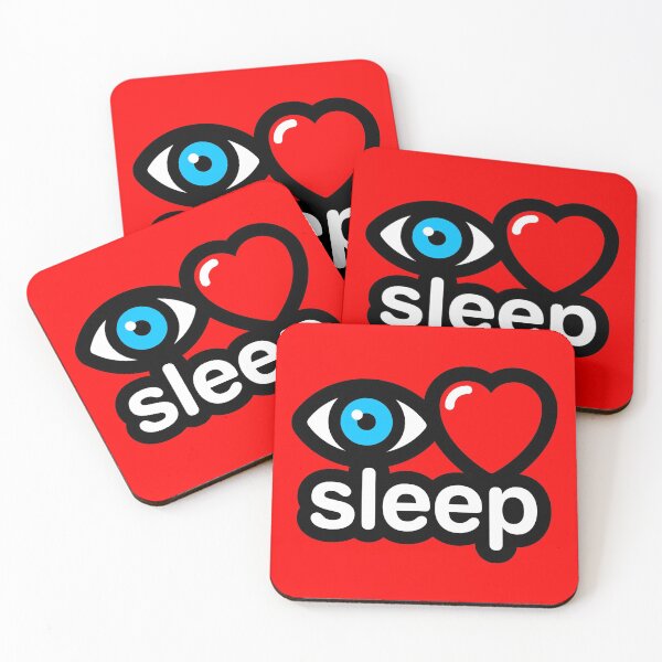 Item preview, i love sleep (red) designed and sold by MisterSquid.