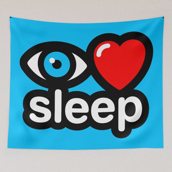 Item preview, i love sleep (blue) designed and sold by MisterSquid.
