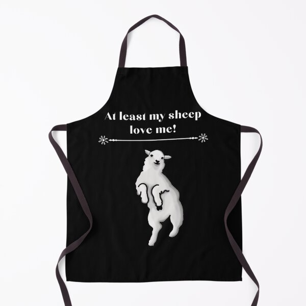 Item preview, At least my sheep love me - White writing designed and sold by BlossomByAnna.
