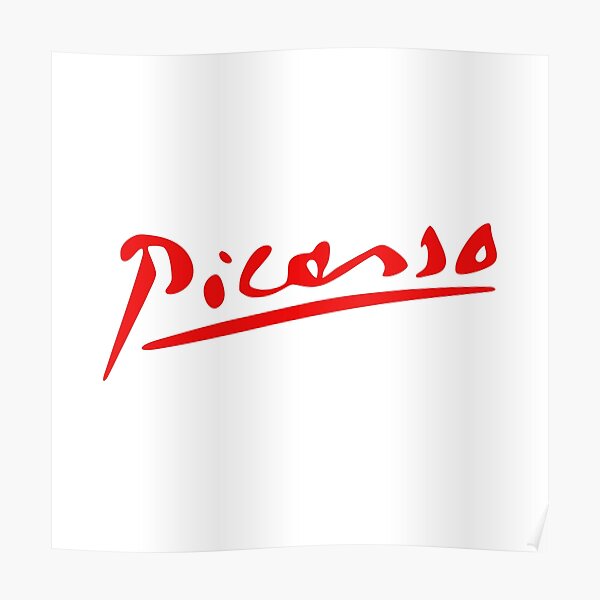 Pablo Picasso Neues Logo Poster