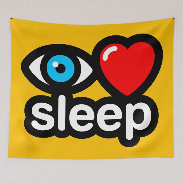 Item preview, i love sleep (yellow) designed and sold by MisterSquid.