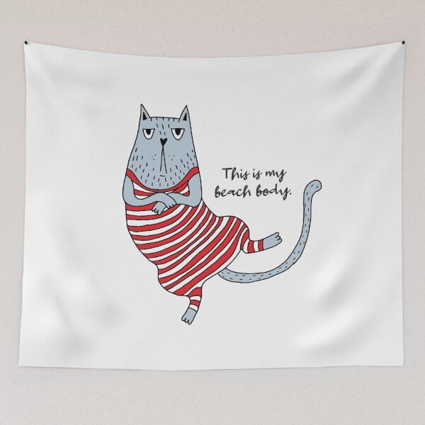 Item preview, 1950s beach cat - colored designed and sold by wearelefties.