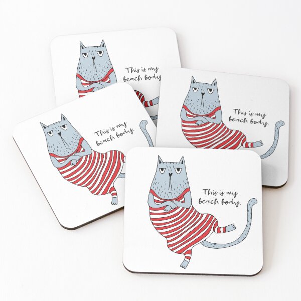Item preview, 1950s beach cat - colored designed and sold by wearelefties.