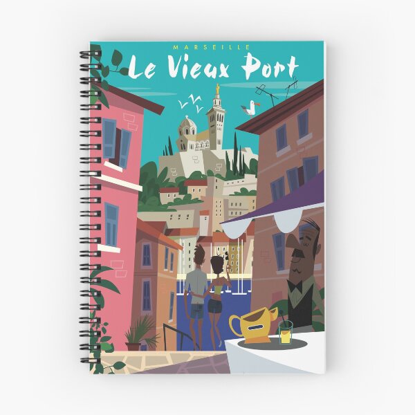 Item preview, Marseille Le Vieux Port poster designed and sold by GAGodel.