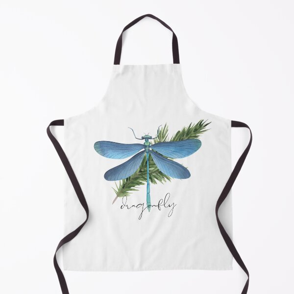 Item preview, Blue Watercolor Dragonfly illustration With Pine Needle Design designed and sold by EarthArtDesigns.