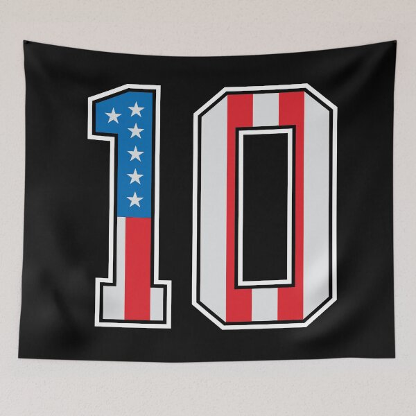 Artikelvorschau, 10 American Classy Numbers zehn Flagge der Vereinigten Staaten entworfen und verkauft von Urosek.