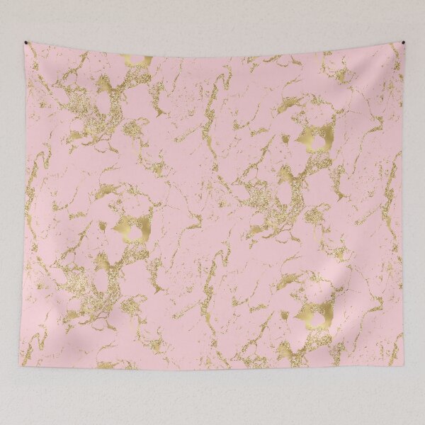 Item preview, Rose petal color marble with gold veins  designed and sold by MagicStrawberry.