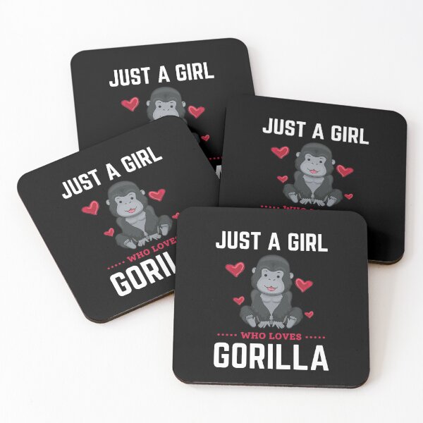 Item preview, Just A Girl Who Loves Gorilla designed and sold by momsnpops.
