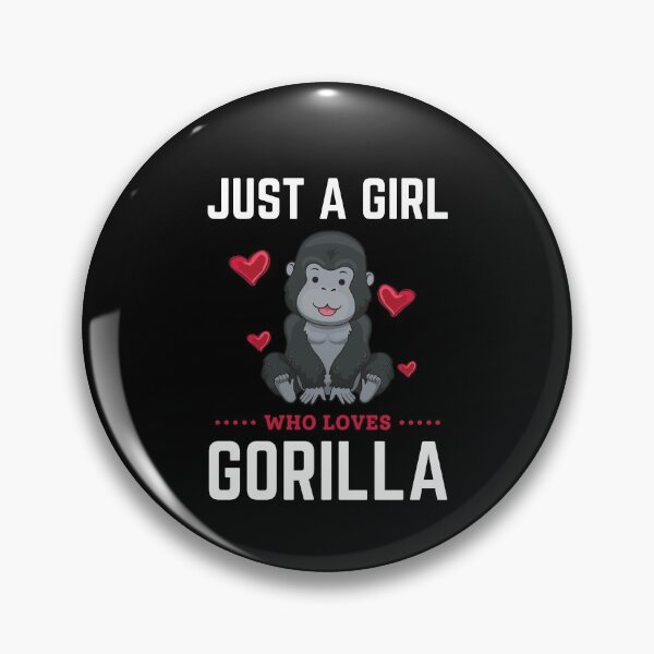 Item preview, Just A Girl Who Loves Gorilla designed and sold by momsnpops.