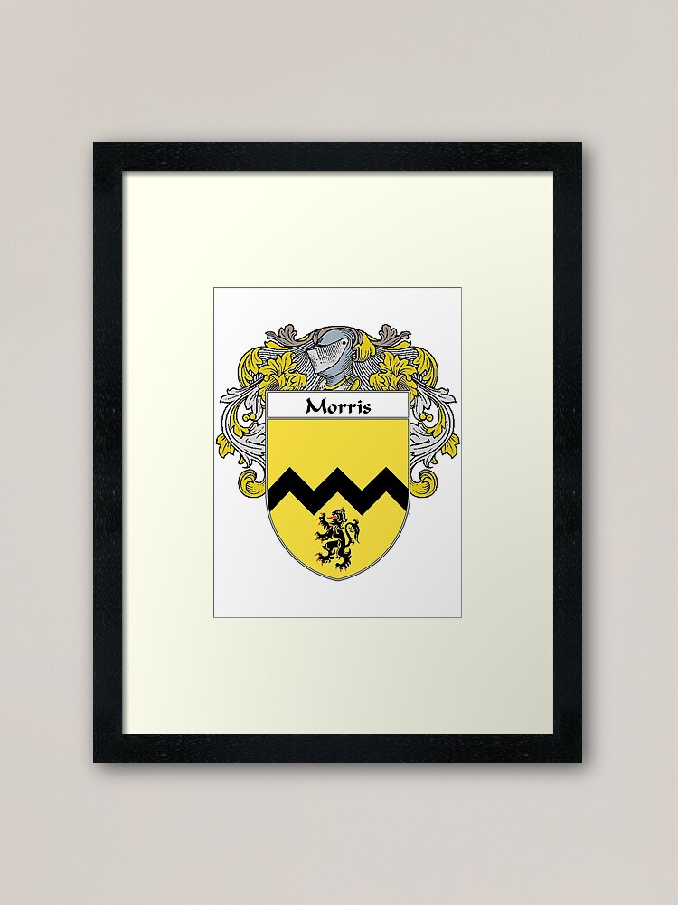 "Morris Coat of Arms/Family Crest" Framed Art Print for Sale by