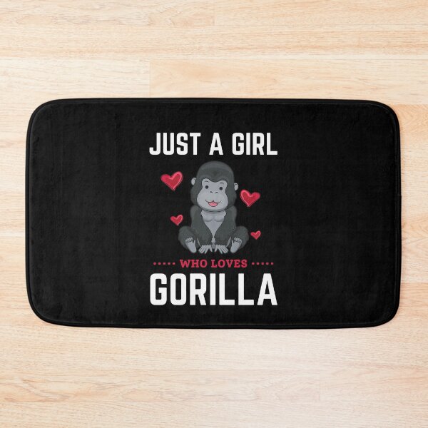 Item preview, Just A Girl Who Loves Gorilla designed and sold by momsnpops.