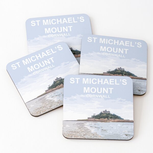 Item preview, St Michaels Mount Summer Cornwall art gift. Marazion designed and sold by BarbaraGlebska.