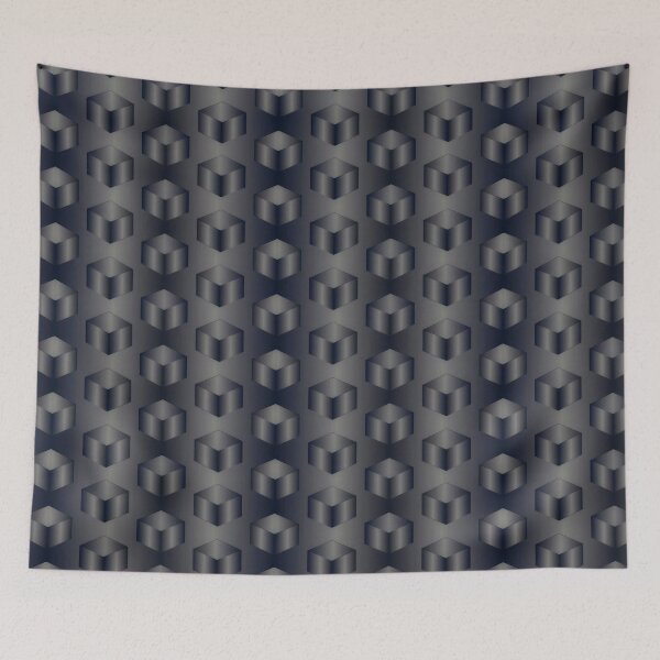 Item preview, Black cubes designed and sold by Yamy Morrell Art and Design.