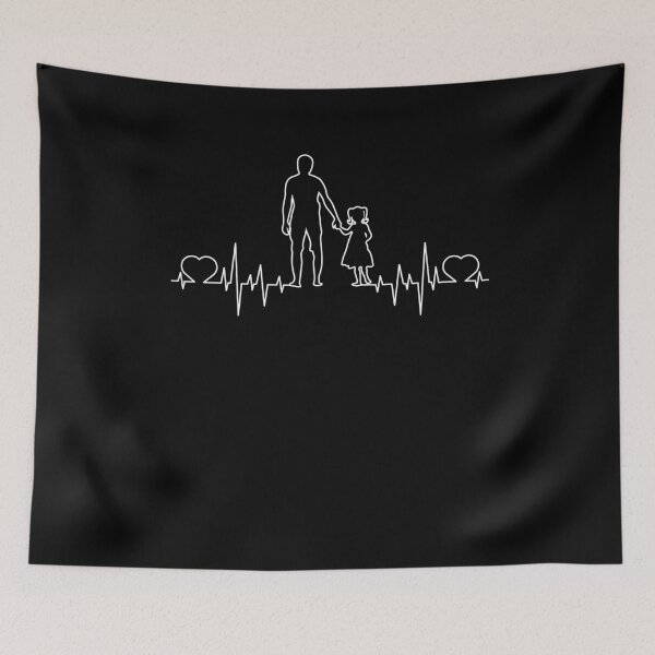 Item preview, Father & daughter heartbeat Dad & child partner look designed and sold by Lenny Stahl.