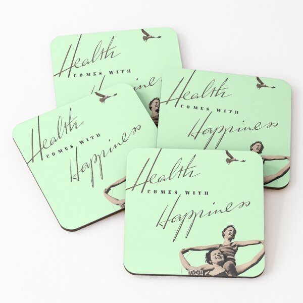 Item preview, Health Comes With Happiness (green) designed and sold by beanphoto.