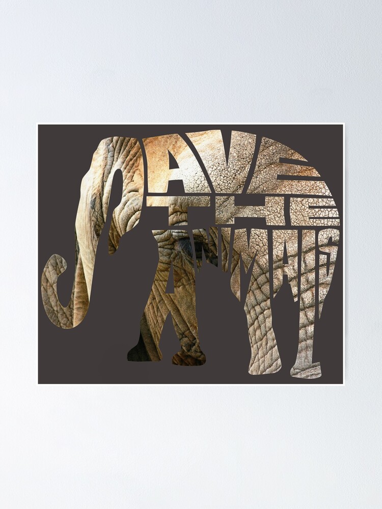 Thumbnail 1 of 3, Poster, Save the animals designed and sold by yompang.