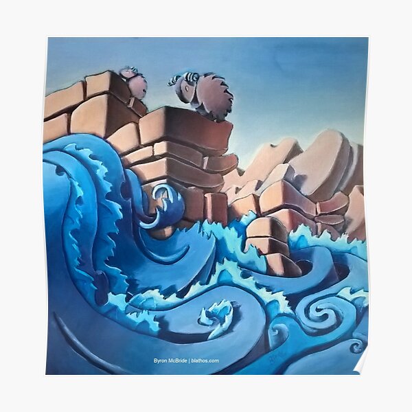 Big Horn Sheep in the Canyon Poster
