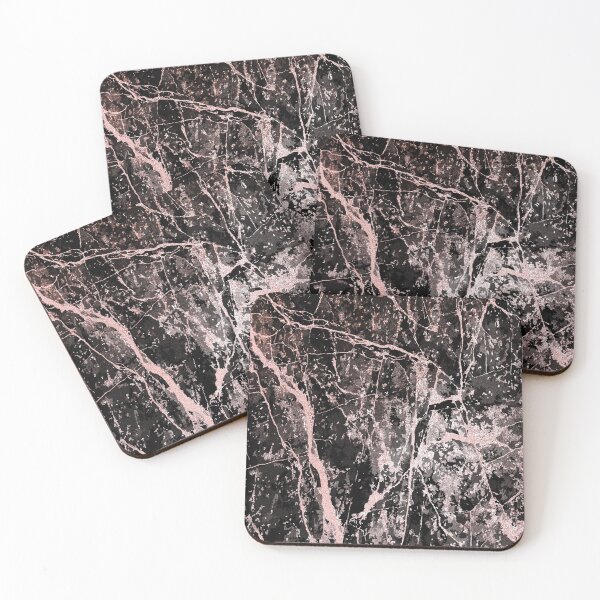 Item preview, Navy marble with rose gold veins pattern designed and sold by MagicStrawberry.